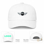 Mini Cooper Car Dad Baseball Cap Hat - White