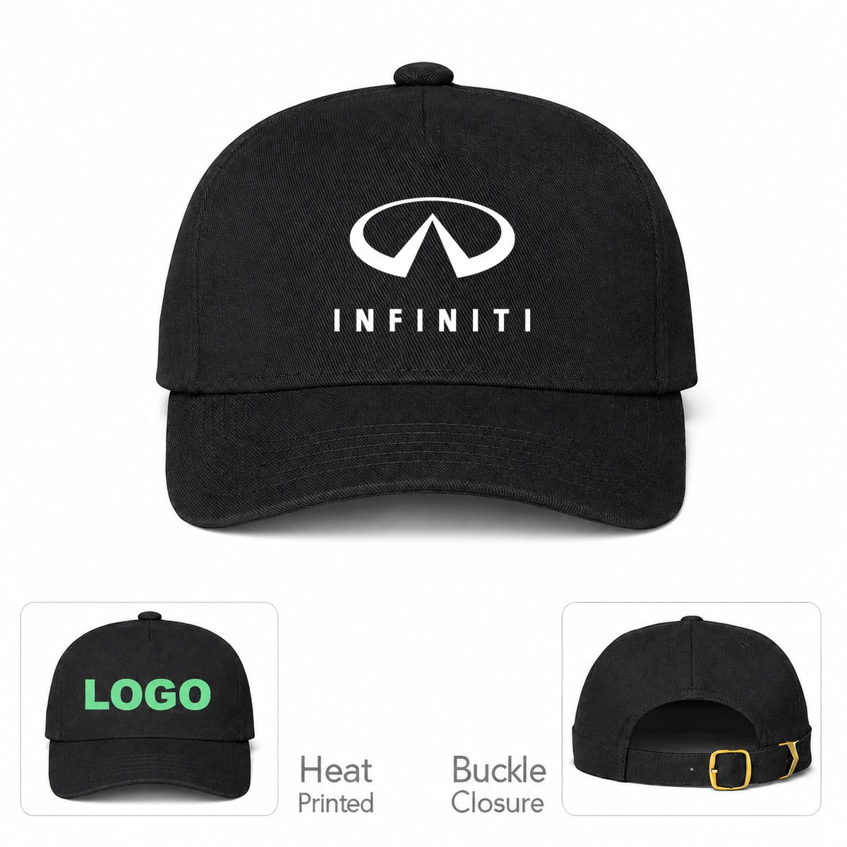 Infiniti Luxury Car Dad Baseball Cap Hat - Black