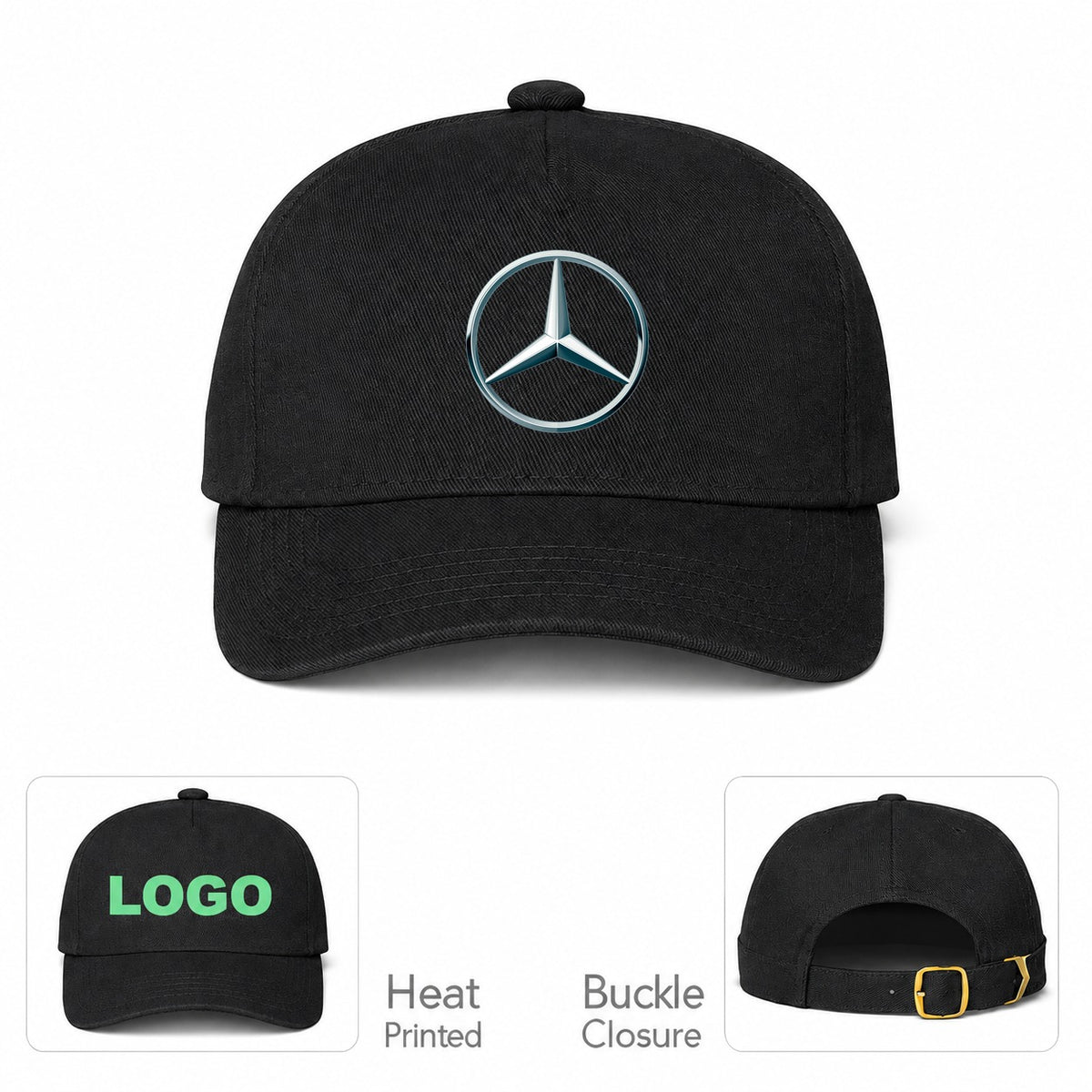 Mercedes-Benz Car Dad Baseball Cap Hat - Black