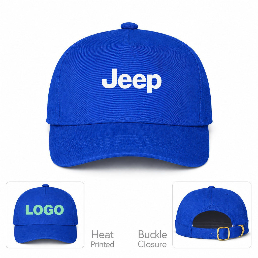 Jeep Car Dad Baseball Cap Hat - Royal Blue