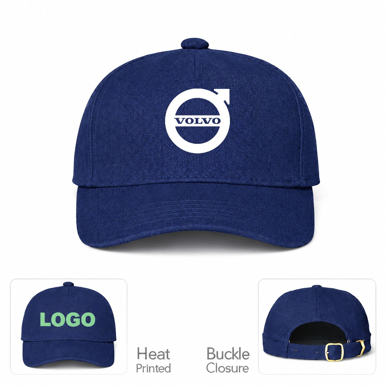 Volvo Car Dad Baseball Cap Hat - Navy