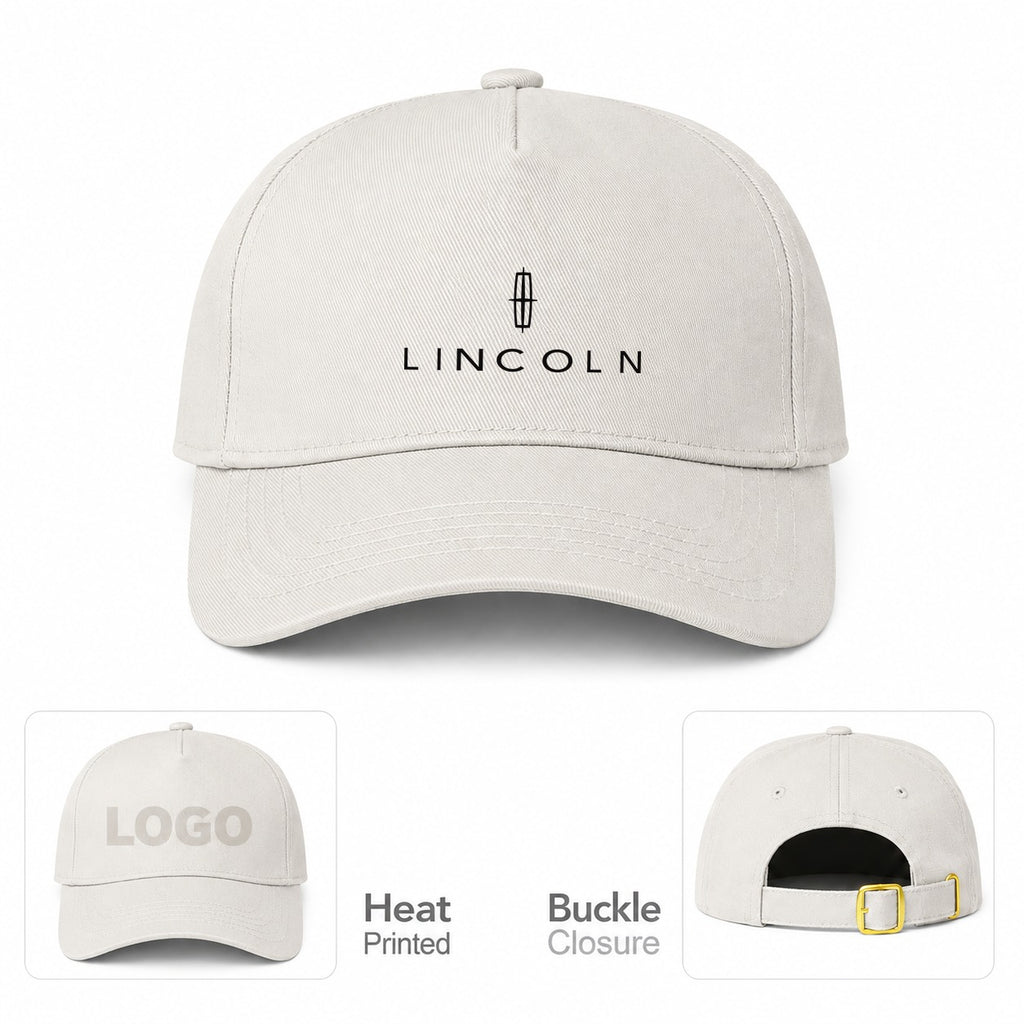 Lincoln Car Dad Baseball Cap Hat - Beige