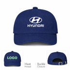 Hyundai  Car Dad Baseball Cap Hat - Navy