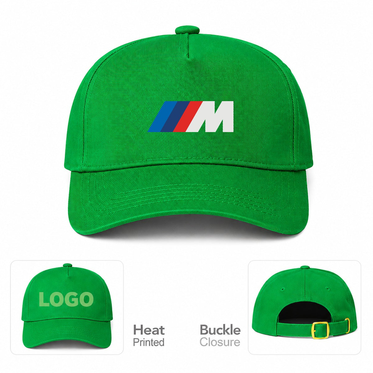 BMW M - Dad Baseball Cap Hat - Kelly Green