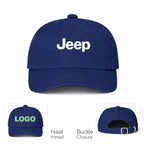 Jeep Car Dad Baseball Cap Hat - Navy