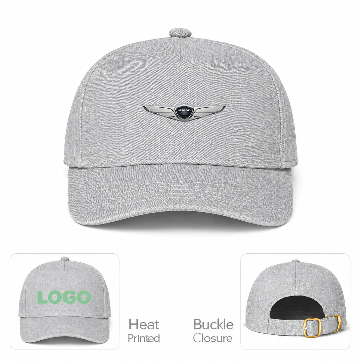Genesis Car Dad Baseball Cap Hat - Gray