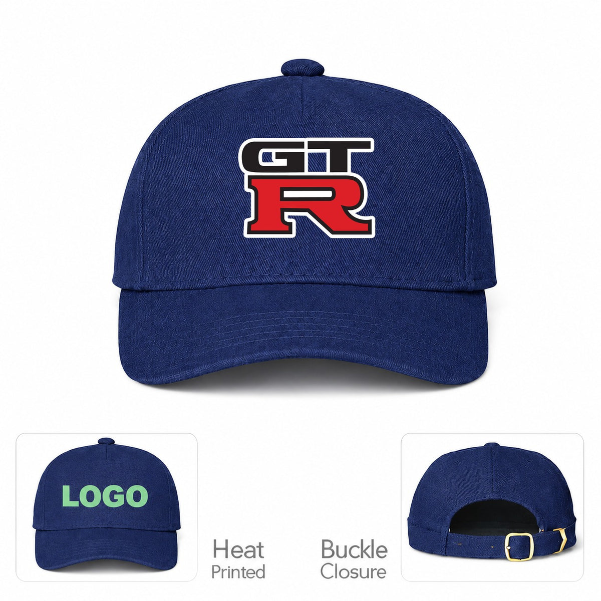 GTR Car Dad Baseball Cap Hat - Navy