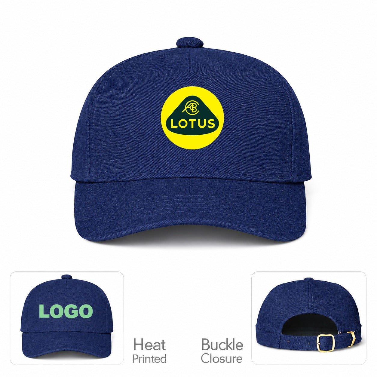 Lotus Car Dad Baseball Cap Hat - Navy