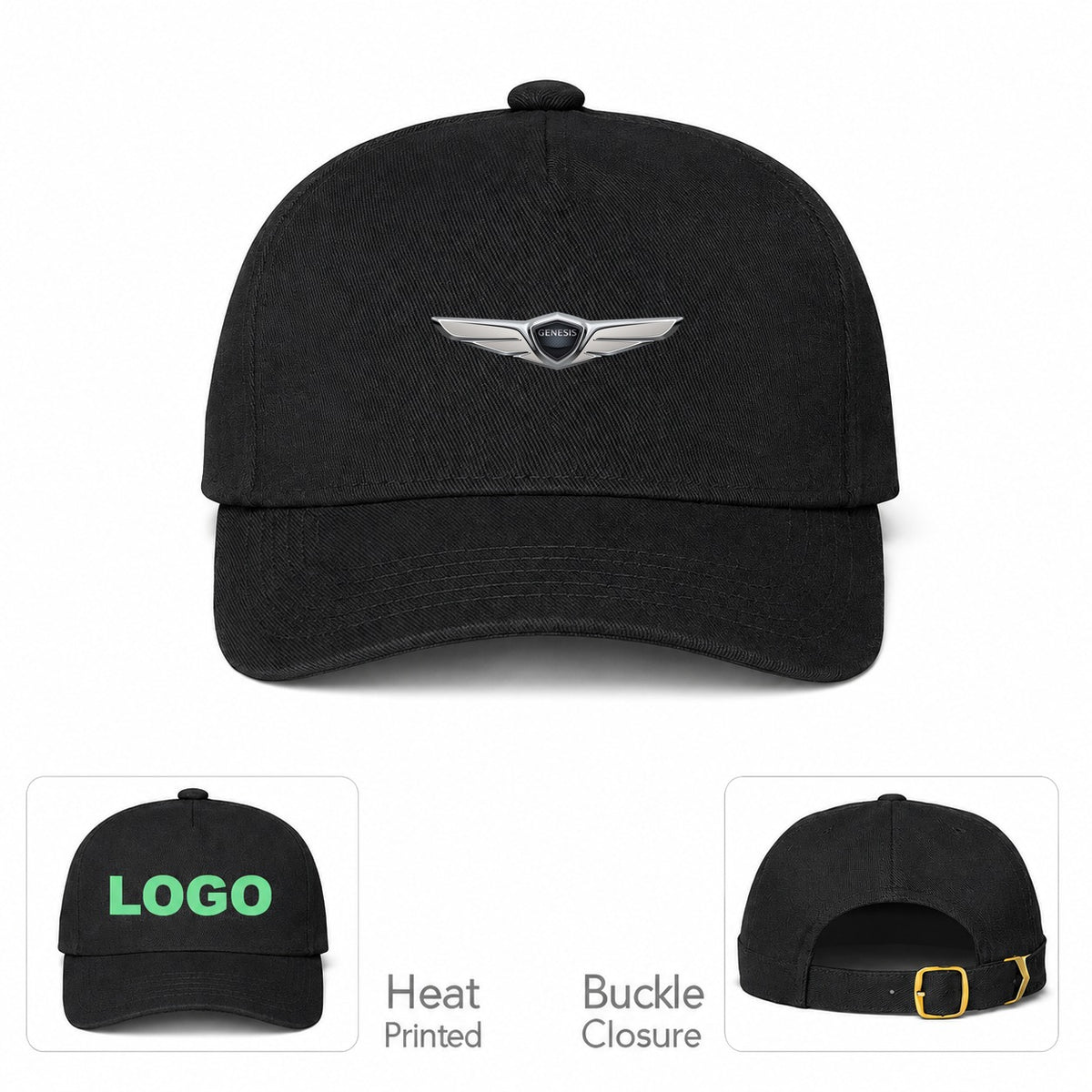 Genesis Car Dad Baseball Cap Hat - Black