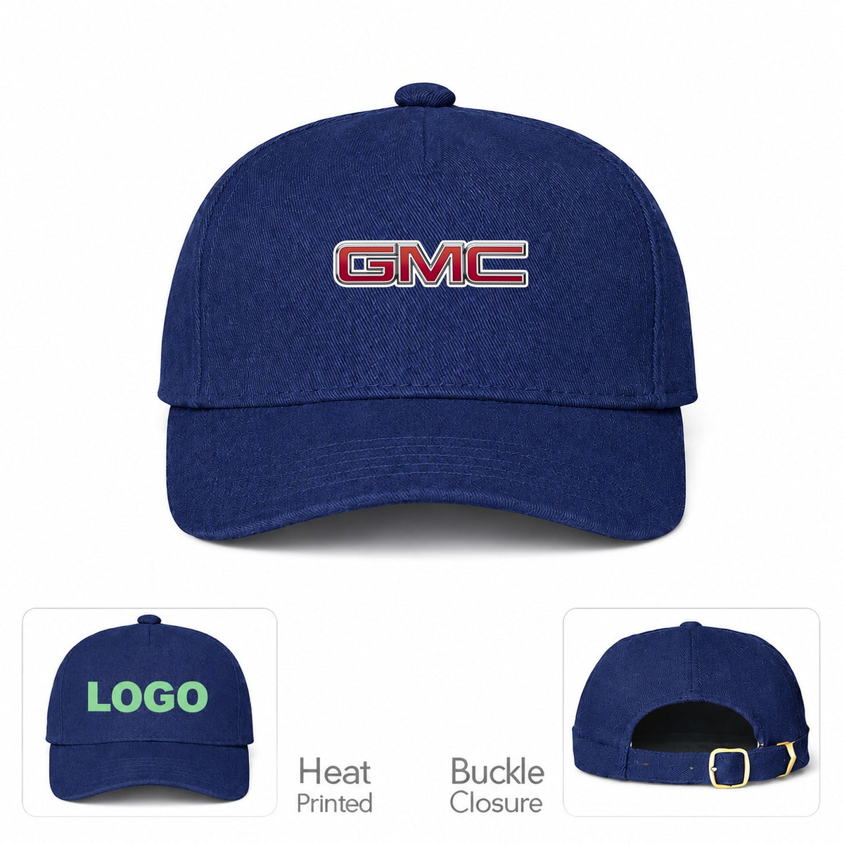GMC Car Dad Baseball Cap Hat - Navy