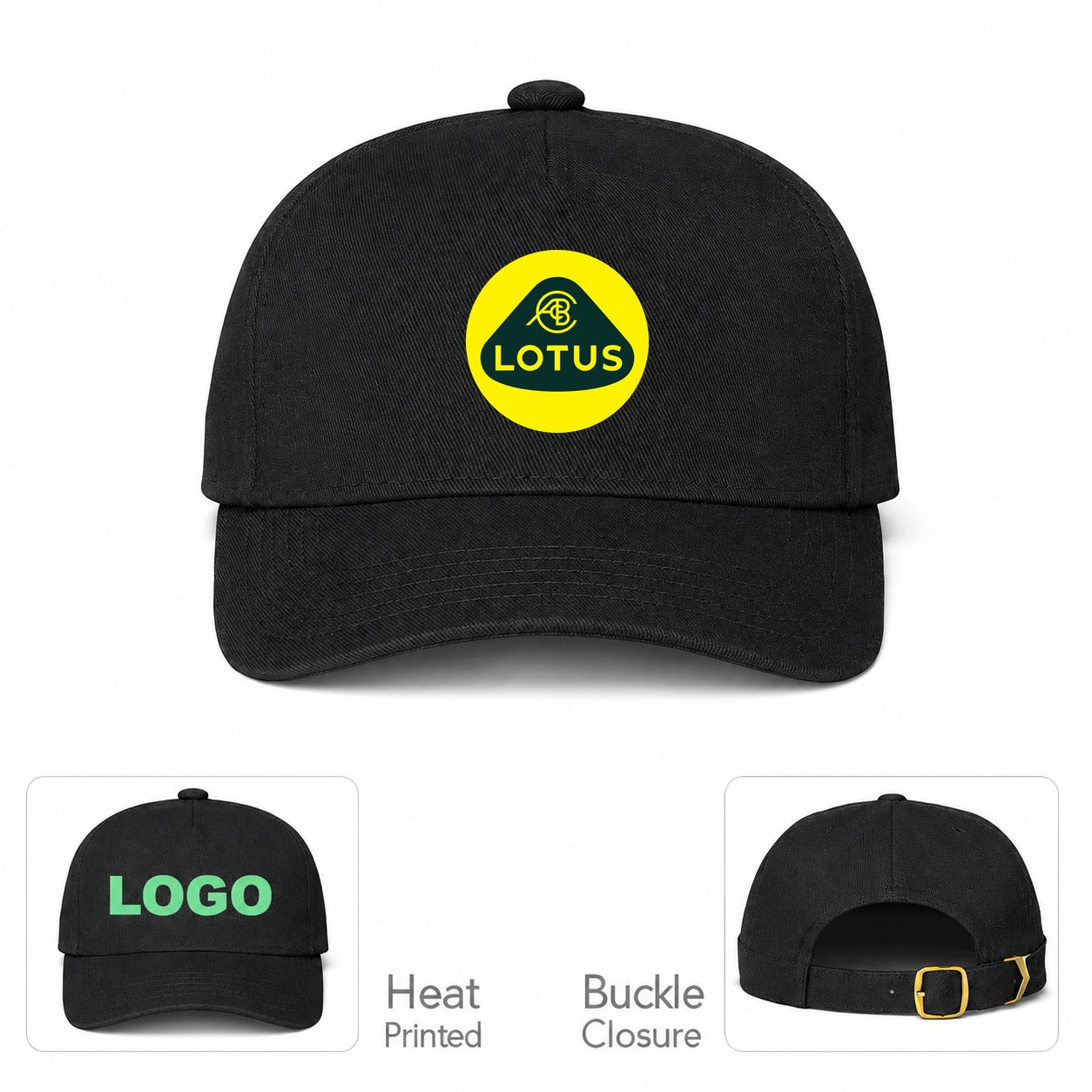 Lotus Car Dad Baseball Cap Hat - Black