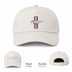 Mustang Dad Baseball Cap Hat - Beige