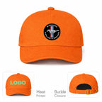 Ford Mustang Motorsport Car Dad Baseball Cap Hat - Orange