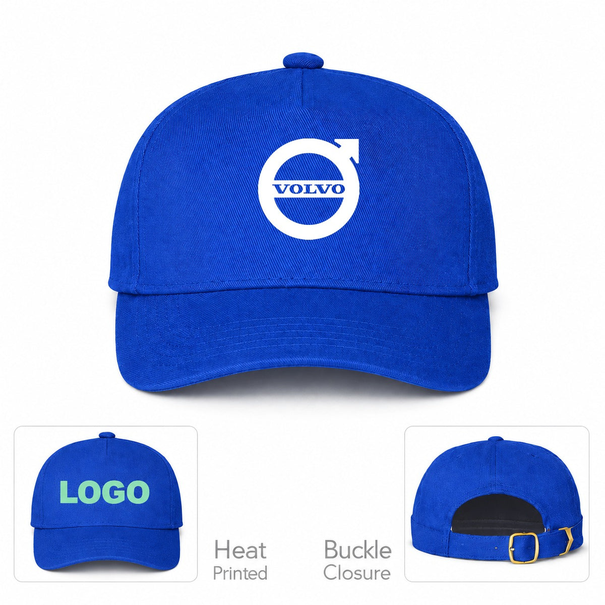 Volvo Car Dad Baseball Cap Hat - Royal Blue
