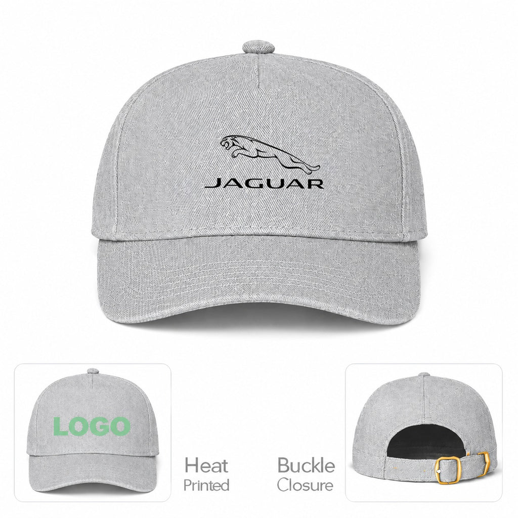 Jaguar Symbol Car Dad Baseball Cap Hat - Gray
