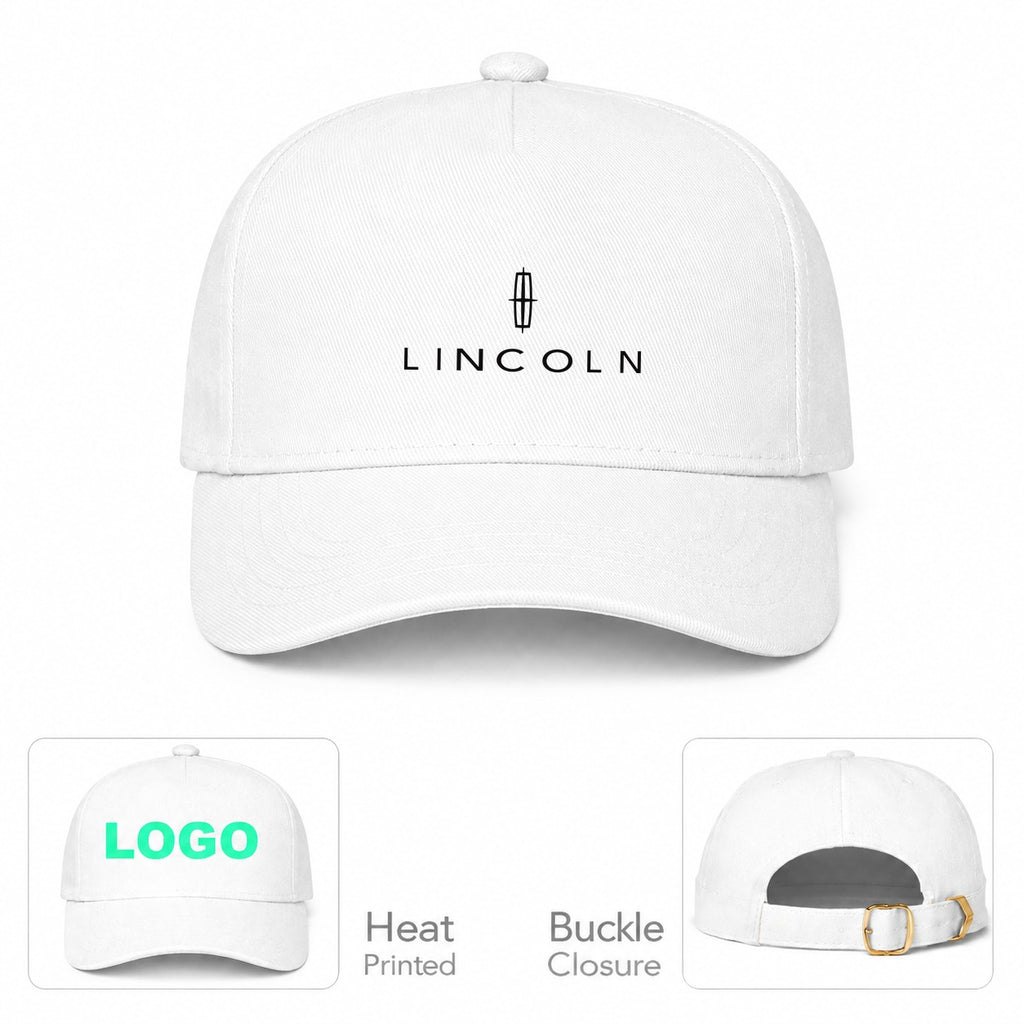 Lincoln Car Dad Baseball Cap Hat - White