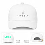 Lincoln Car Dad Baseball Cap Hat - White