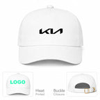 Kia Car Dad Baseball Cap Hat - White