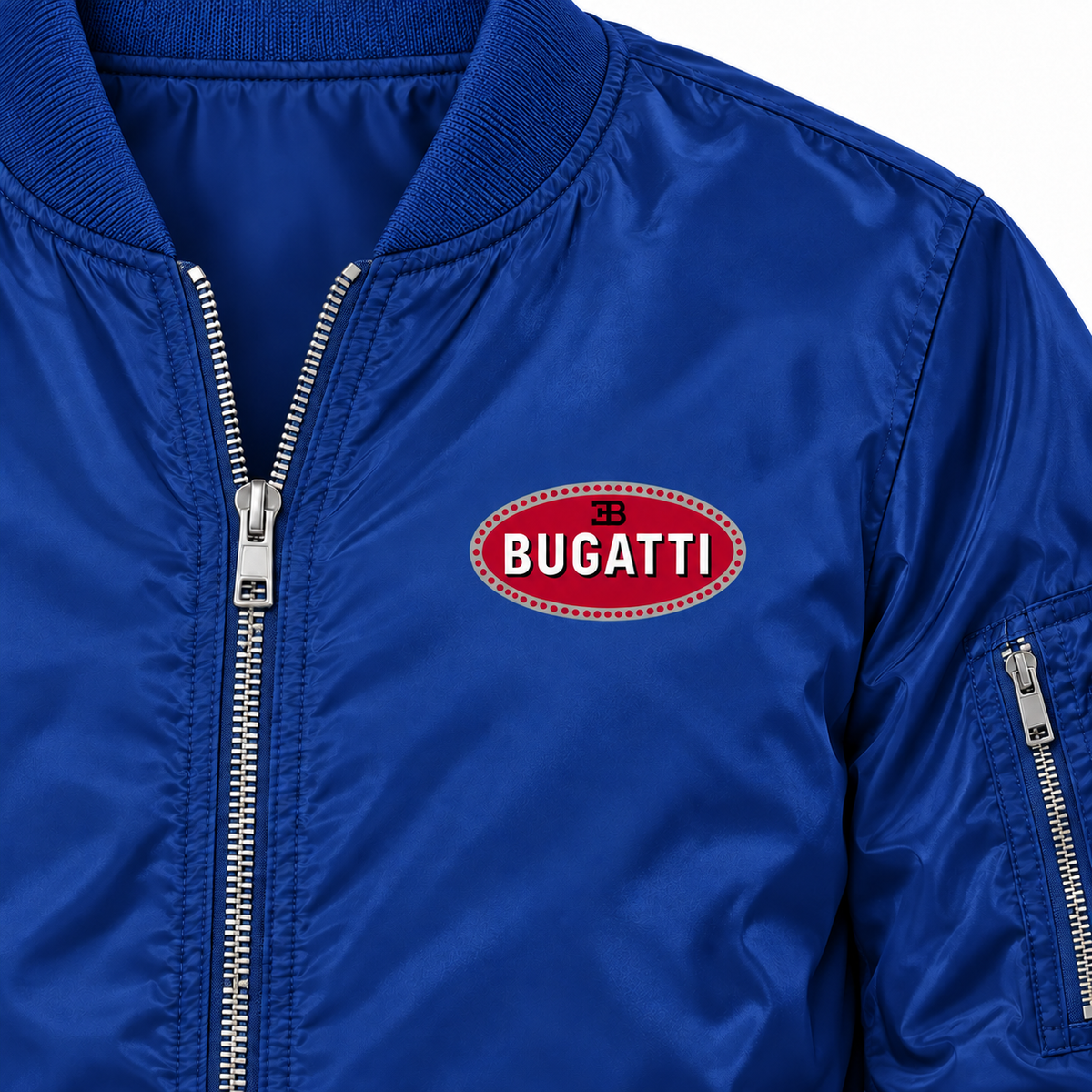 Bugatti bomber jacket | Blue | Chest detail
