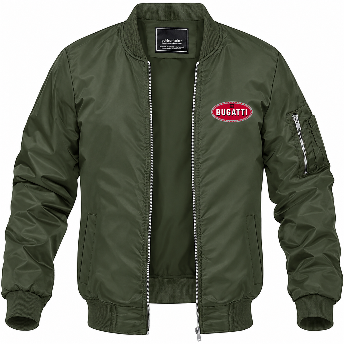 Bugatti bomber jacket | Army Green | Front
