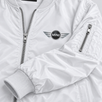 Mini Cooper bomber jacket | White | Sleeve detail