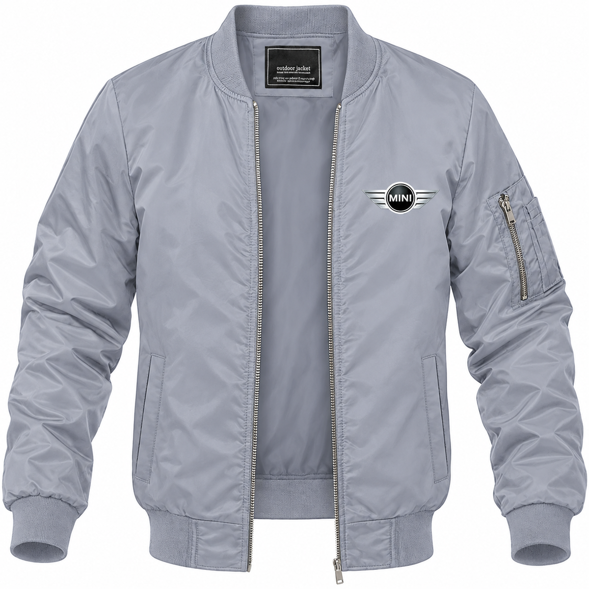 Mini Cooper bomber jacket | Grey | Front