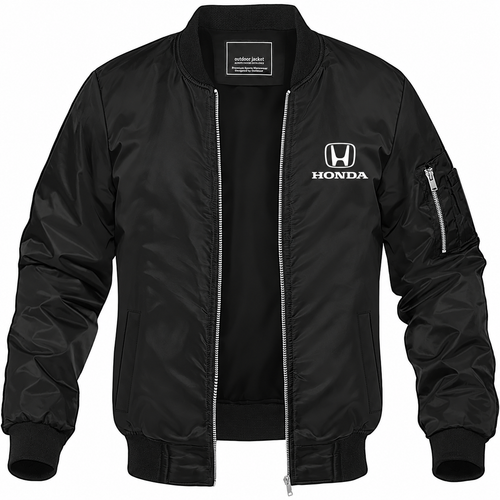 Men’s Honda Car Lightweight Bomber Jacket Windbreaker Softshell Varsity Jacket Coat