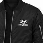 Hyundai bomber jacket | Black | Chest detail