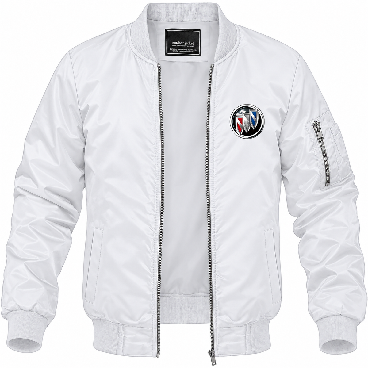 Buick Motorsports bomber jacket | White | Front