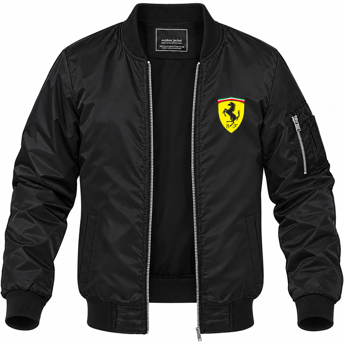 Ferrari Motorsport bomber jacket | Black | Front