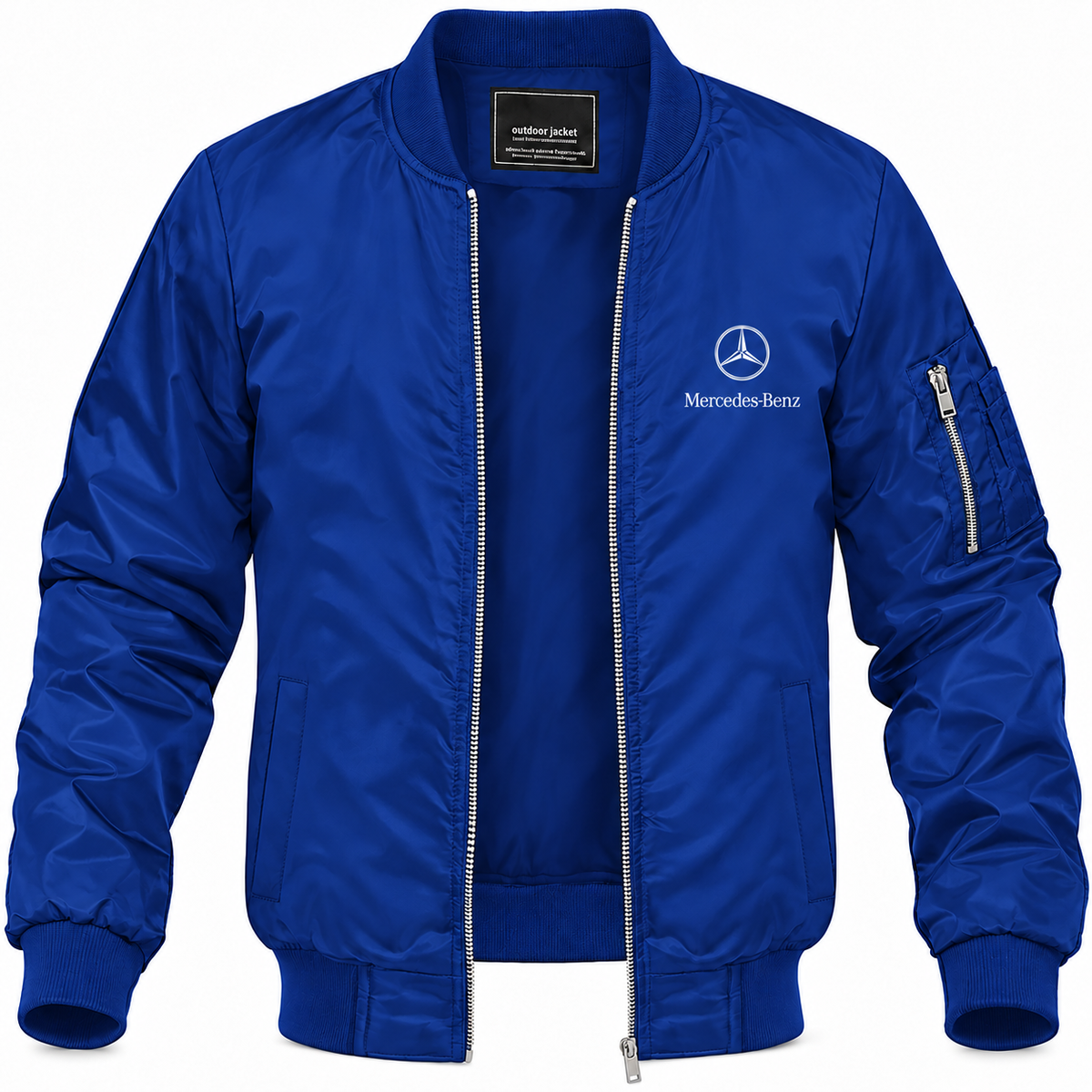 Mercedes-Benz Luxury bomber jacket | Blue | Front