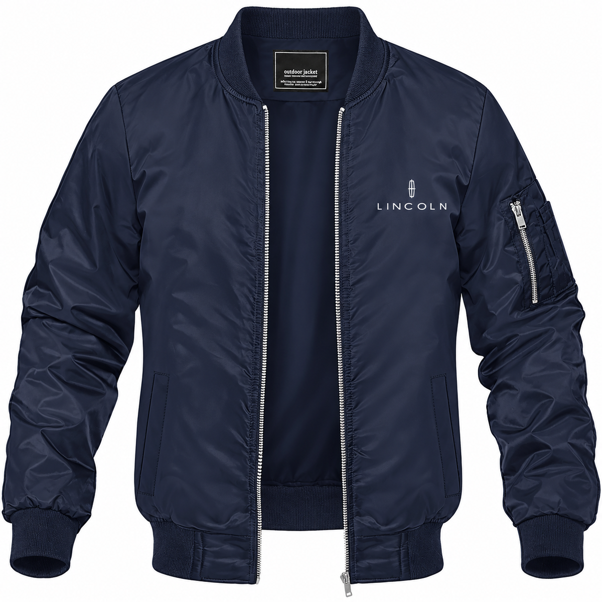 Lincoln bomber jacket | Navy | Front