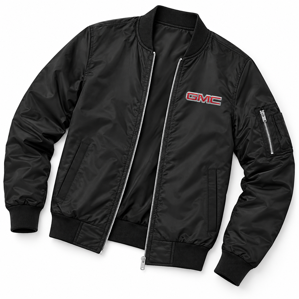 GMC bomber jacket | Black | Flat lay