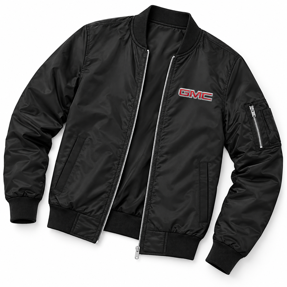 GMC bomber jacket | Black | Flat lay