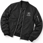 Acura bomber jacket | Black | Flat lay