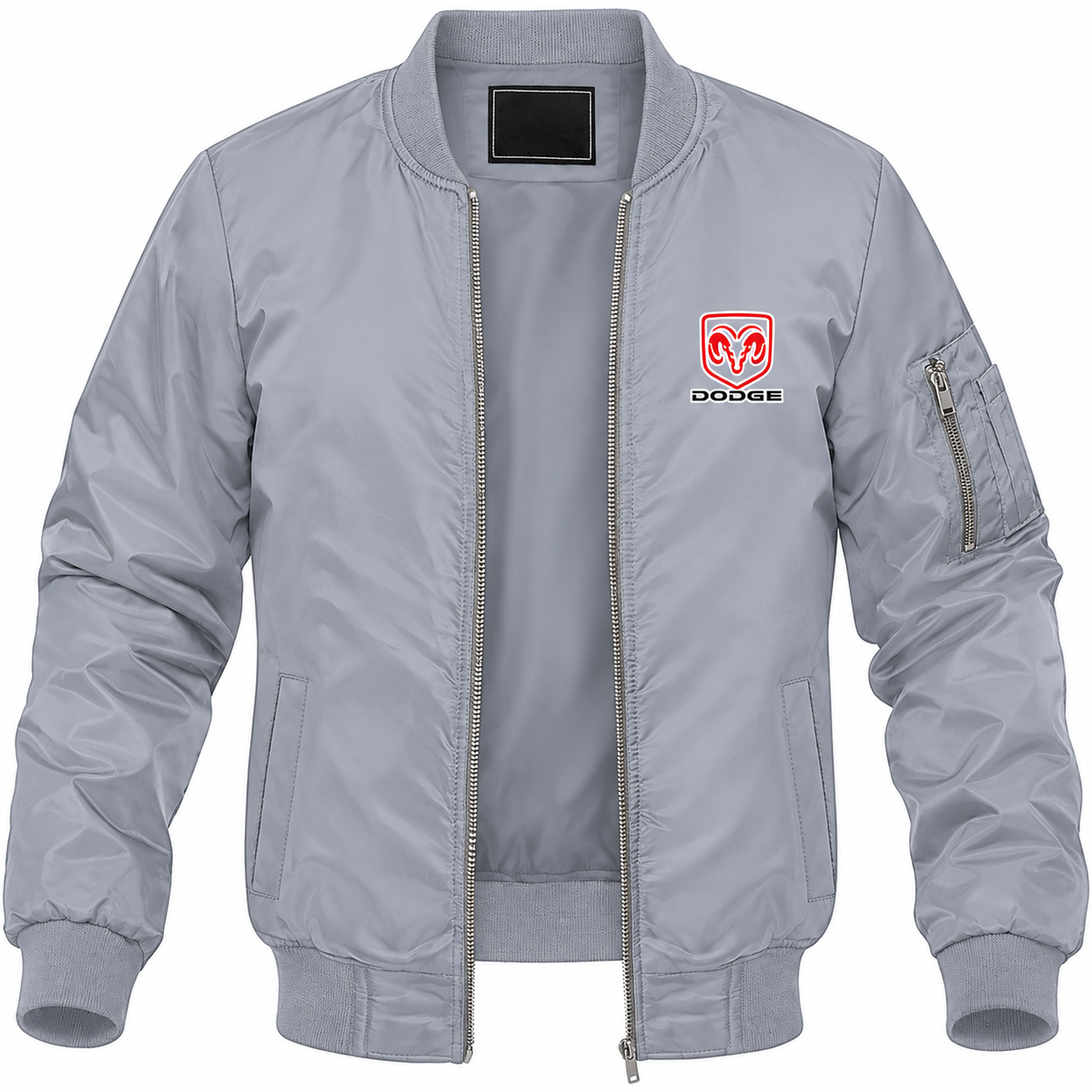 Dodge bomber jacket | Grey | Front