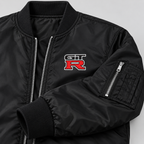 GT-R bomber jacket | Black | Sleeve detail