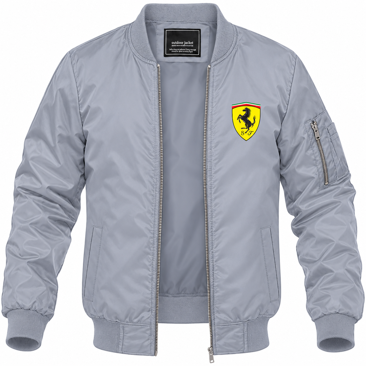 Ferrari Motorsport bomber jacket | Grey | Front