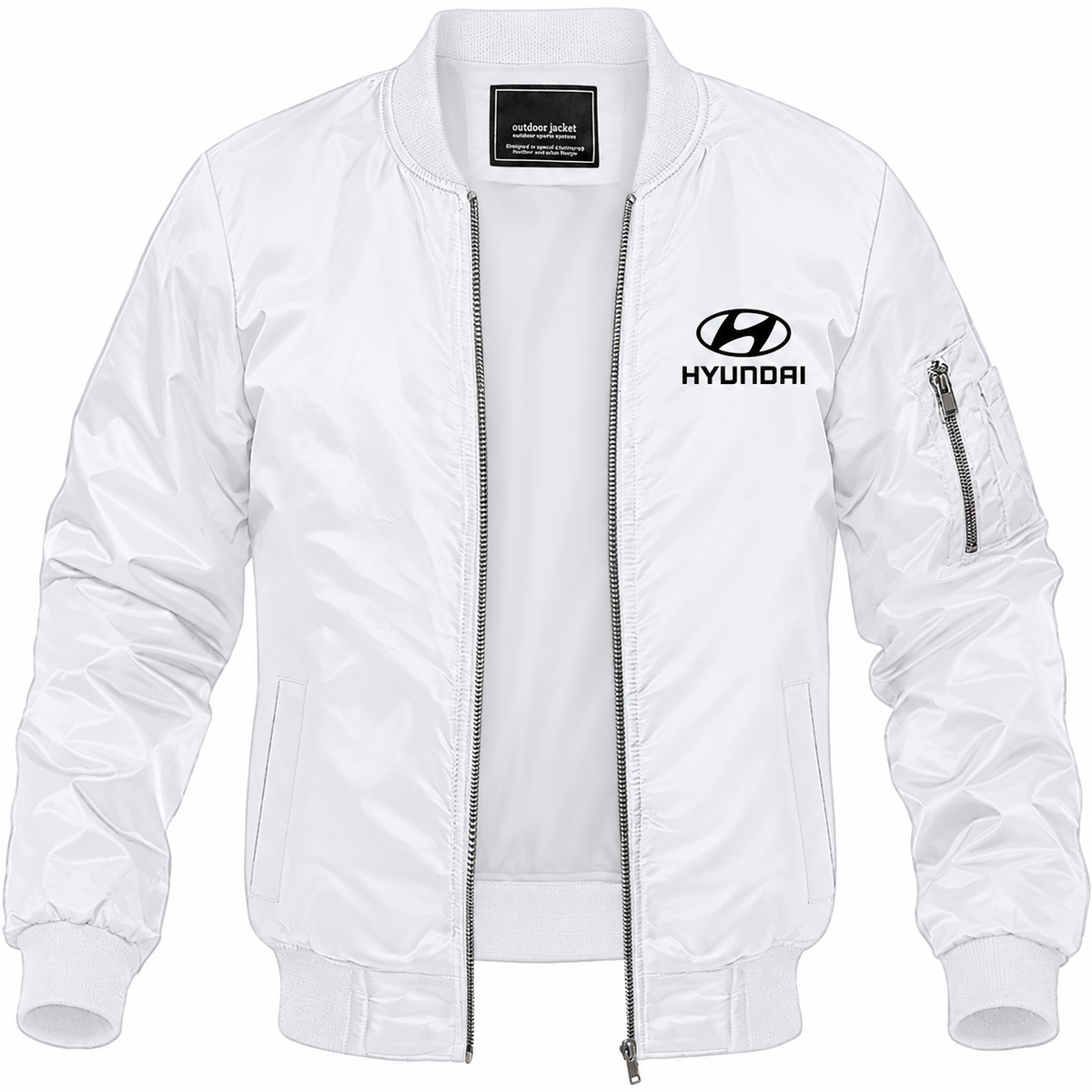 Hyundai bomber jacket | White | Front
