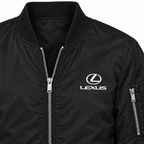 Lexus bomber jacket | Black | Chest detail