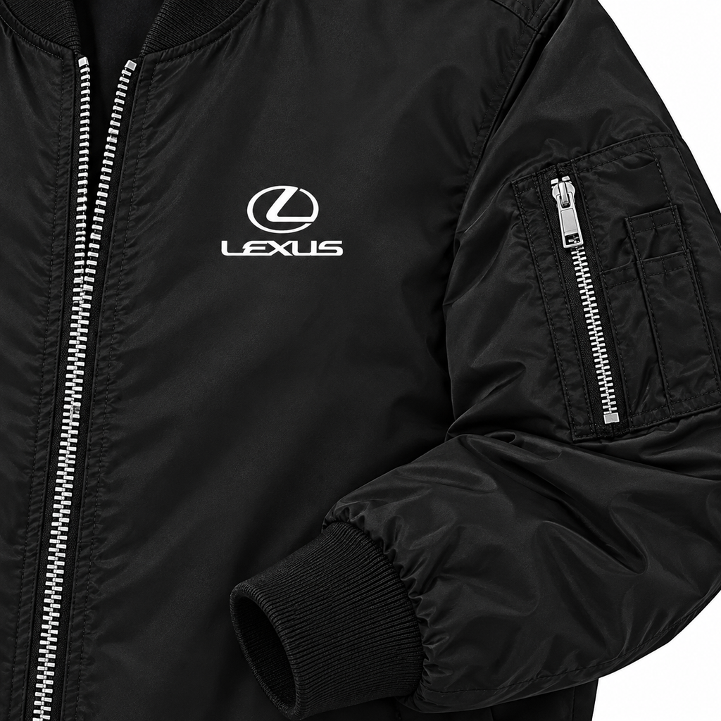 Lexus bomber jacket | Black | Sleeve detail