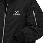 Lexus bomber jacket | Black | Sleeve detail