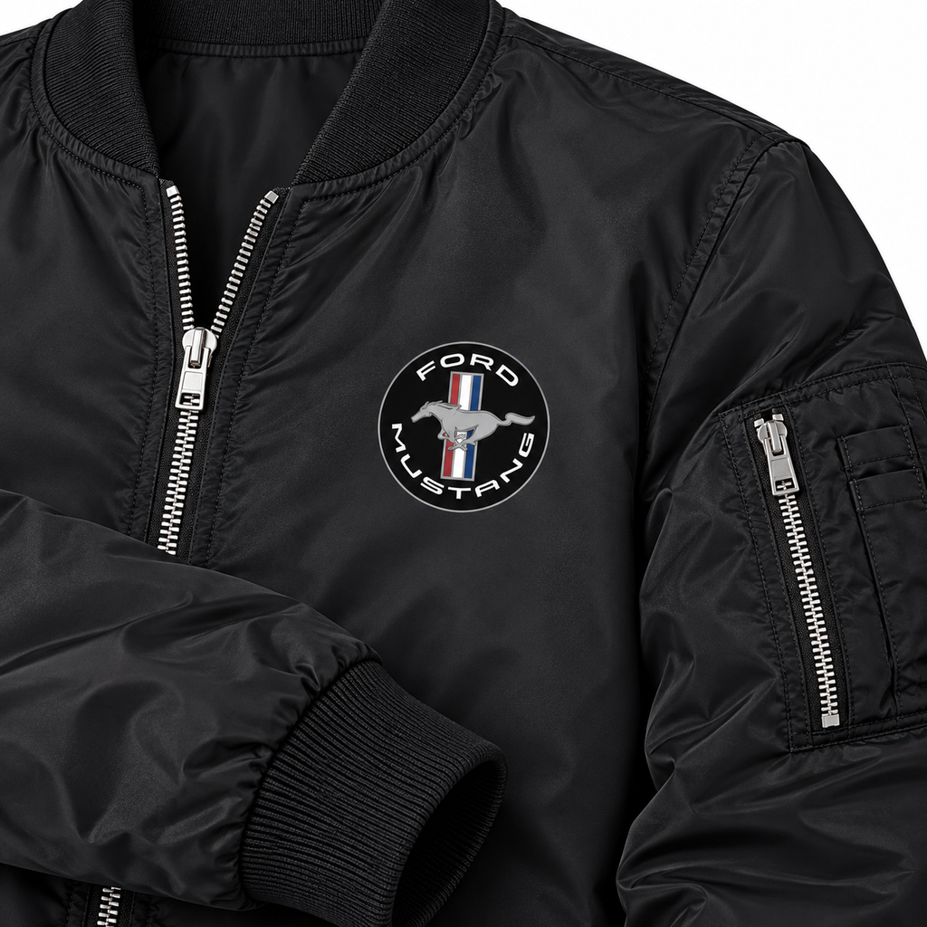 Ford Mustang Motorsport bomber jacket | Black | Sleeve detail