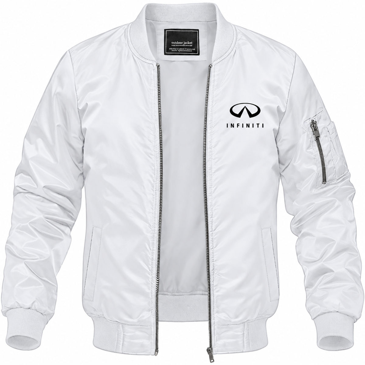 Infiniti Luxury bomber jacket | White | Front