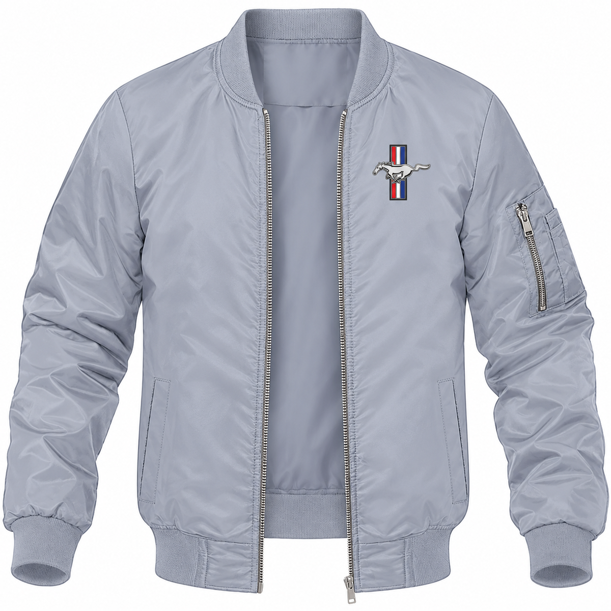 Mustang bomber jacket | Grey | Front