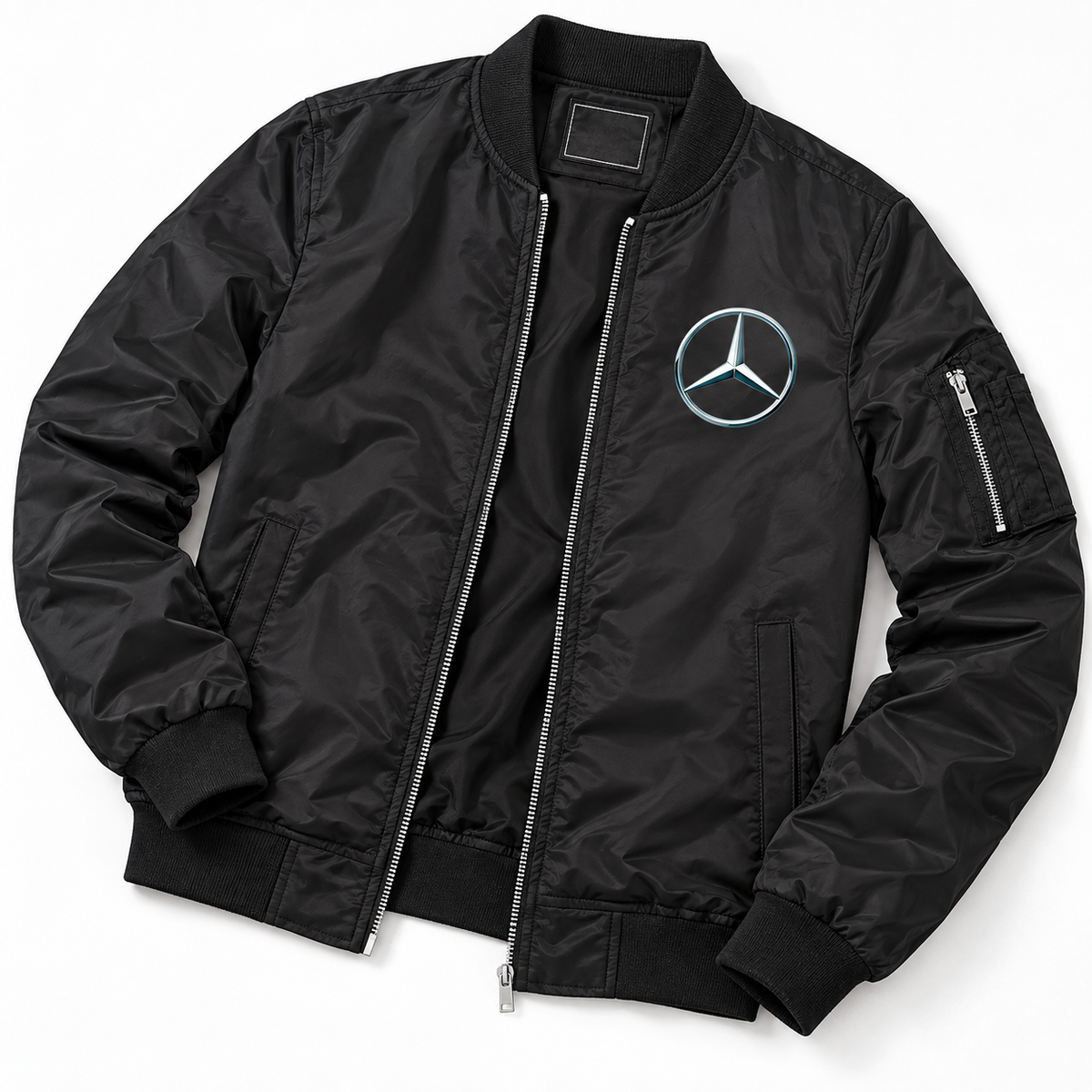 Mercedes-Benz New bomber jacket | Black | Flat lay
