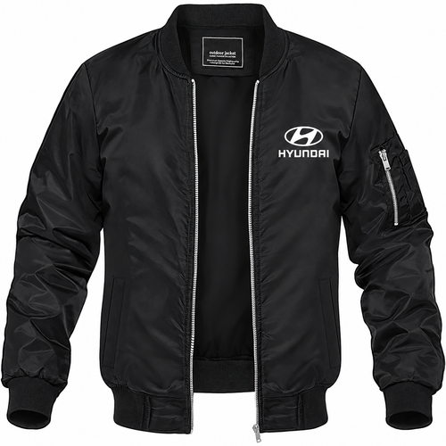 Men’s Hyundai Car Lightweight Bomber Jacket Windbreaker Softshell Varsity Jacket Coat