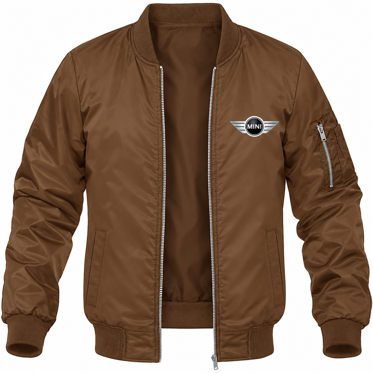 Mini Cooper bomber jacket | Brown | Front