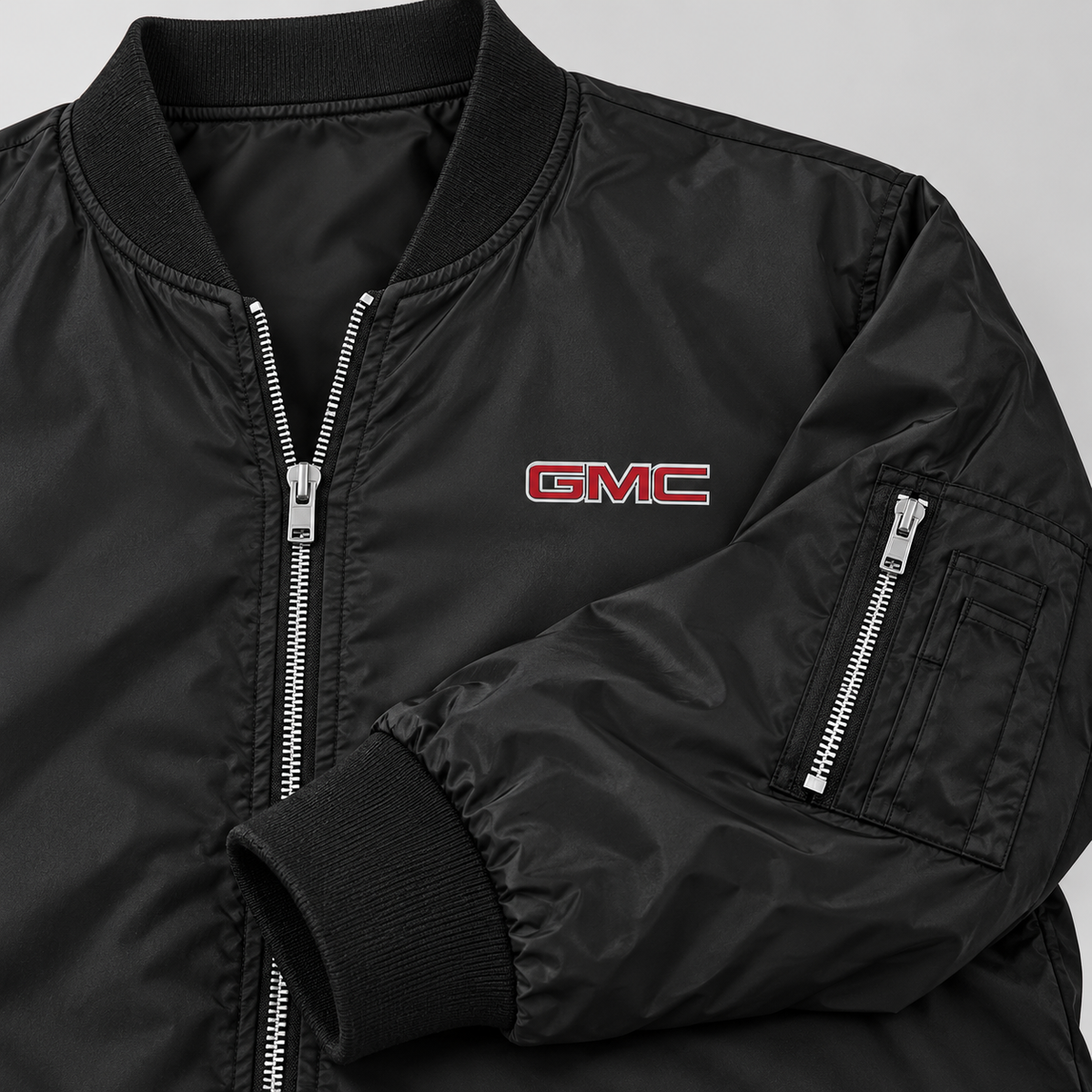 GMC bomber jacket | Black | Sleeve detail