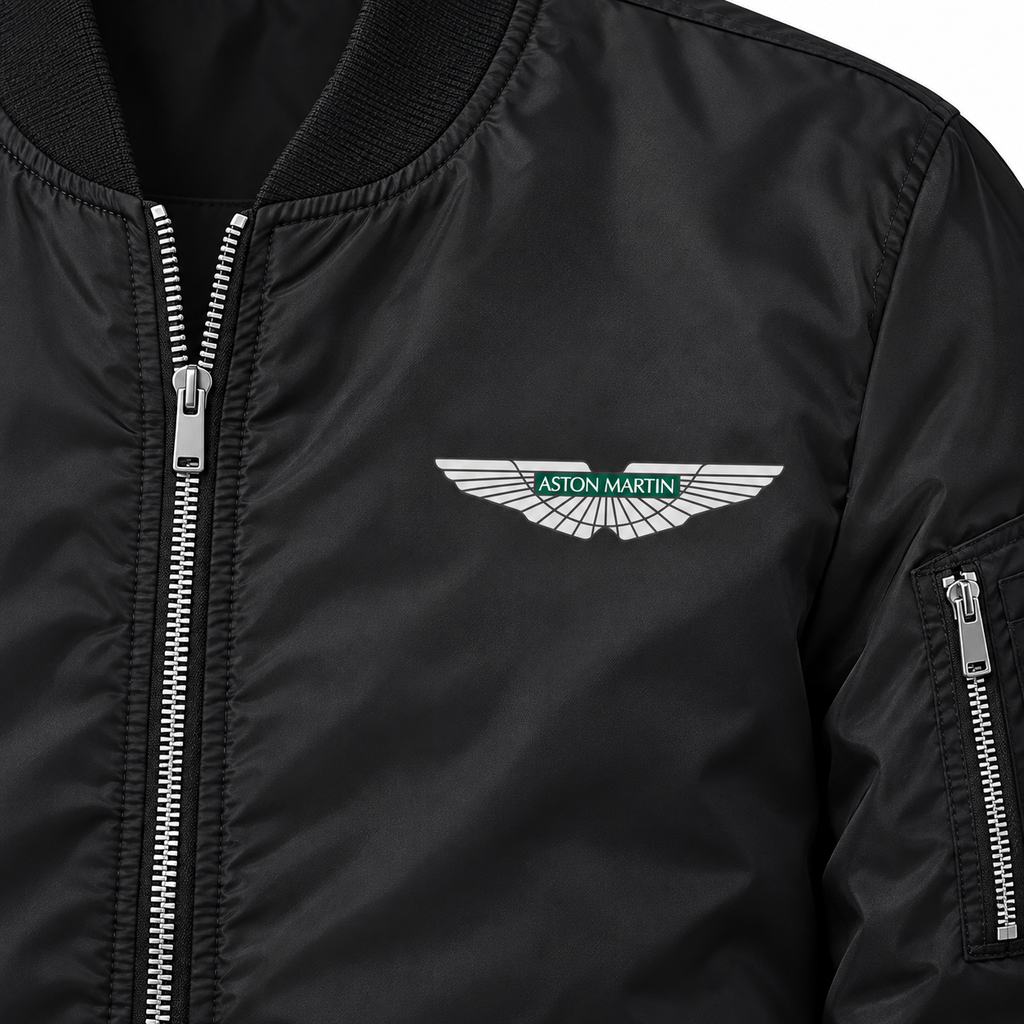 Aston Martin Motorsports bomber jacket | Black | Chest detail